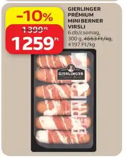 Auchan Gierlinger Prémium Mini Berner Virsli ajánlat