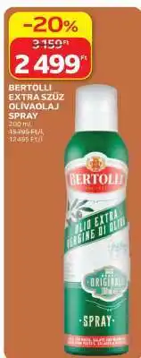 Auchan BERTOLLI EXTRA SZŰZ OLÍVAOLAJ SPRAY ajánlat