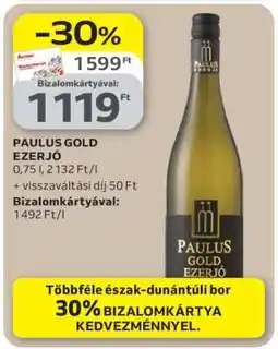 Auchan PAULUS GOLD EZERJÓ ajánlat