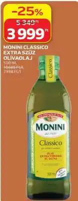 Auchan MONINI CLASSICO EXTRA SZŰZ OLÍVAOLAJ ajánlat