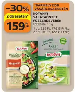 Auchan Kotányi salátaöntet fűszerkeverék ajánlat
