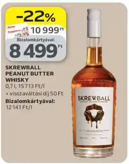 Auchan SKREWBALL PEANUT BUTTER WHISKY ajánlat