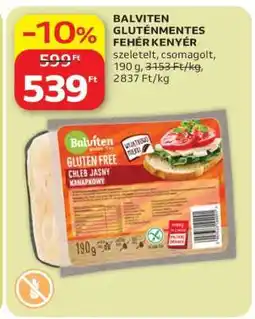 Auchan BALVITEN GLUTÉNMENTES FEHÉR KENYÉR ajánlat