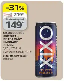 Auchan XIXO DOBOZOS ÜDÍTŐITAL, ICE TEA VAGY LIMONÁDÉ ajánlat