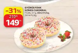 Auchan GYŰRŰS FÁNK SZÍNES CUKORRAL ajánlat