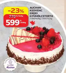 Auchan AUCHAN KEDVENC ERDEI GYÜMÖLCSTORTA ajánlat
