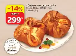 Auchan TÚRÓS-BARACKOS KOSÁR ajánlat