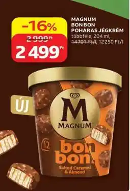 Auchan MAGNUM BON BON POHÁRAS JÉGKRÉM ajánlat