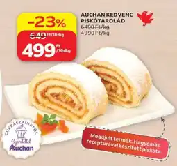 Auchan Auchan Kedvenc Piskótarolád ajánlat