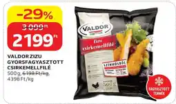 Auchan VALDOR ZIZU GYORSFAGYASZTOTT CSIRKEMELLFILÉ ajánlat