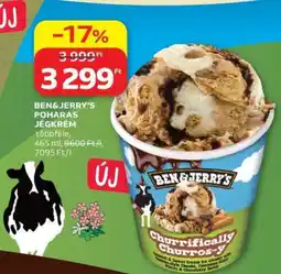 Auchan Ben & Jerry's Poharas Jégkrém ajánlat