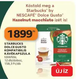Auchan Starbucks Dolce Gusto Kompatibilis Kávékapszula ajánlat