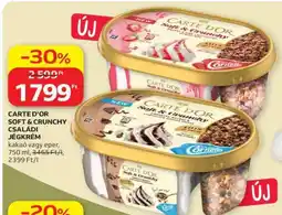 Auchan CARTE D'OR SOFT & CRUNCHY CSALÁDI JÉGKRÉM ajánlat