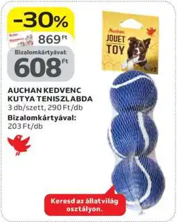 Auchan AUCHAN KEDVENC KUTYA TENISZLABDA ajánlat