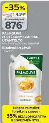 Auchan Palmolive folyékony szappan-utántöltő ajánlat