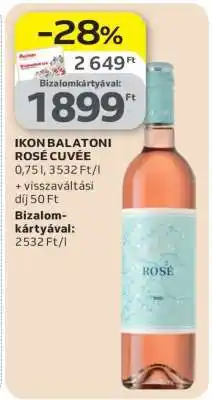 Auchan IKON BALATONI ROSÉ CUVÉE ajánlat