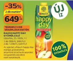 Auchan Rauch Happy Day Gyümölcslé ajánlat