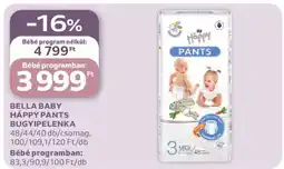 Auchan BELLA BABY HAPPY PANTS BUGYIPELENKA ajánlat