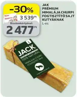 Auchan JAK PRÉMIUM HIMALÁJA CHURPI FOGTISZTÍTÓ SAJT KUTYÁKNAK ajánlat