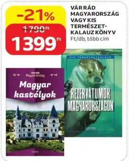 Auchan VÁR RÁD MAGYARORSZÁG VAGY KIS TERMÉSZETKALAUZ KÖNYV ajánlat