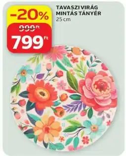 Auchan TAVASZI VIRÁG MINTÁS TÁNYÉR ajánlat