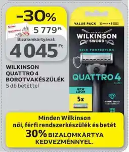 Auchan WILKINSON QUATTRO 4 BOROTVAKÉSZÜLÉK ajánlat