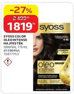Auchan SYOSS COLOR OLEO INTENSE HAJFESTÉK ajánlat
