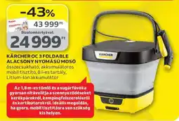 Auchan KÄRCHER OC 3 FOLDABLE ALACSONY NYOMÁSÚ MOSÓ ajánlat