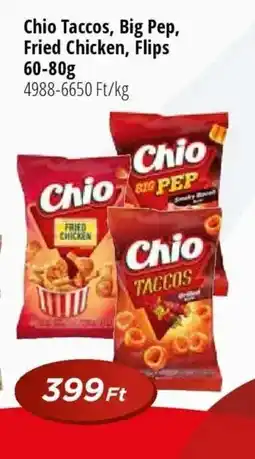 Real Chio Taccos, Big Pep, Fried Chicken, Flips ajánlat