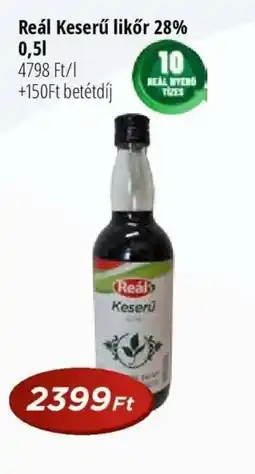 Real Reál Keserű likőr 28% ajánlat