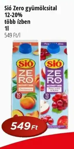 Real Sió Zero gyümölcsital 12-20% ajánlat