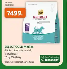 Fressnapf SELECT GOLD Medica kutyaeledel ajánlat