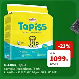 Fressnapf RECORD Tapiss kutyapelenka ajánlat