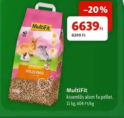 Fressnapf MultiFit kisemlős alom fa pellet ajánlat