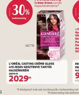 Rossmann L'ORÉAL CASTING CRÉME GLOSS HAJSZ 970NKRÉM ajánlat