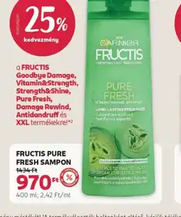 Rossmann GARNIER FRUCTIS PURE FRESH SAMPON ajánlat