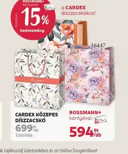 Rossmann CARDEX KÖZEPES DÍSZSZACSK ajánlat