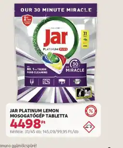 Rossmann Jar PLATINUM LEMON MOSOGATGÉP TABLETTA ajánlat