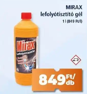 MIRAX lefolyótisztító gél