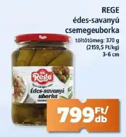 Goods Market REGE édes-savanyú csemegeuborka ajánlat