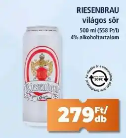 Goods Market RIESENBRAU világos sör ajánlat