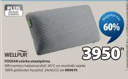 JYSK WELLPUR FOSSAN szürke utazópárna ajánlat