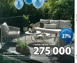 JYSK JUTLANDIA HOLMESTRAND kerti ülőgarnitúra ajánlat