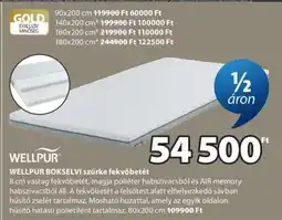 JYSK WELLPUR BOKSELVI szürke fekvőbetét ajánlat