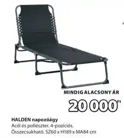 JYSK HALDEN NAPOZÓÁGY ajánlat