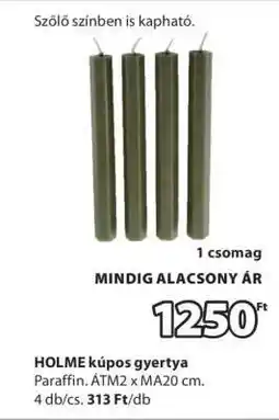 JYSK HOLME kúpos gyertya ajánlat