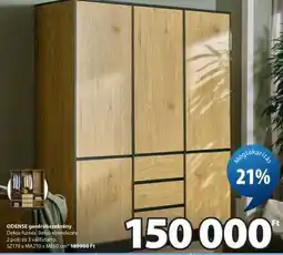 JYSK ODENSE gardróbszekrény ajánlat