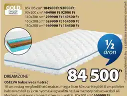 JYSK DREAMZONE OSELVA habszivacs matrac ajánlat