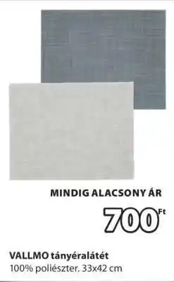 JYSK VALLMO TÁNYÉRALÁTÉT ajánlat