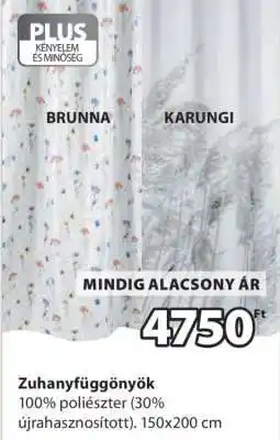 JYSK ZUHANYFÜGGÖNYÖK ajánlat